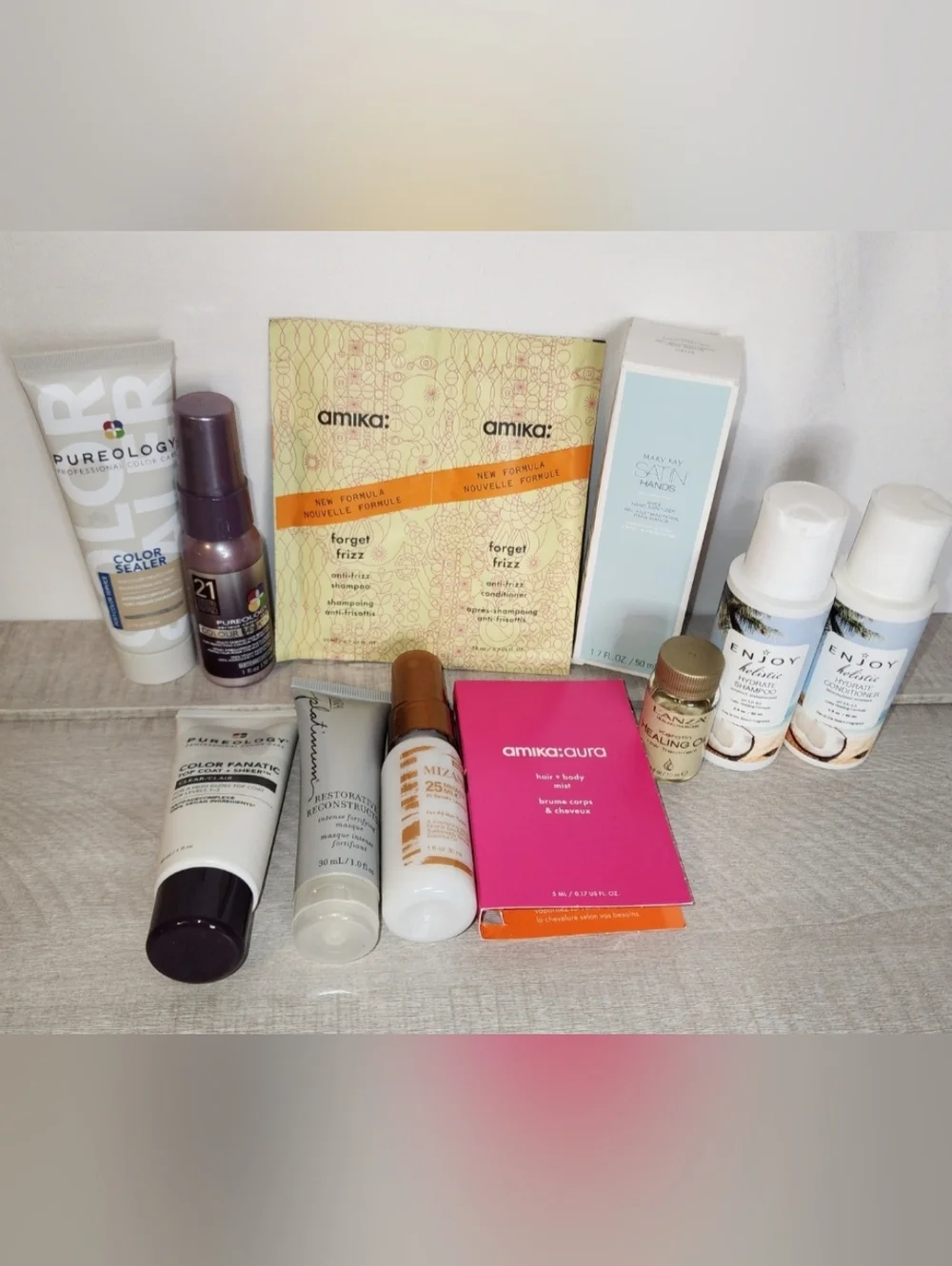 New! Mixed Haircare & Beauty Lot: Pureology, Amika, Mizani, Kenra, Mary Kay